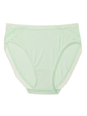 VICTORIA’S SECRET Mint Green Cotton High-Leg Briefs Soft Stretch Comfort Panties